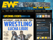 Tablet Screenshot of empirewrestlingfederation.com